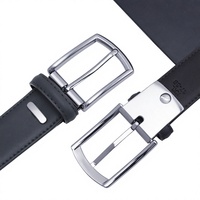 Ceinture polyvalente pour homme en cuir de vachette avec boucle ardillon en alliage – Vente en gros transfrontalière pour le commerce extérieur sur AliExpress