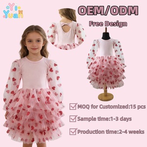 Nuevo Vestido de Tul con Corazón Rojo para el Día de San Valentín, Vestido de Ballet, Vestido de Tul para Niñas, Boutique, Personalizado, Rosa, Informal, Formal - Product Image 1
