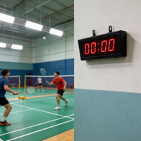 Compteur électronique LED moderne à 4 chiffres de 1,8 pouce, tableau de scores numérique portable pour la maison, la salle de sport et le studio de fitness