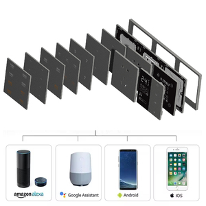 Système domestique grand grand bouton 1/2/3 Gang mur interrupteur intelligent Australie Module rotatif Moes maison gradateur mural interrupteur de lumière intelligent WiFi - Product Image 4