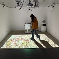 Équipement de parc d'attractions pour parents et enfants, jeu interactif de projection au sol, projecteur 5000 lumens