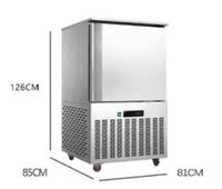 Congélateur rapide à température unique pour restaurant, en acier inoxydable, refroidissement par air et ventilateur pour la restauration