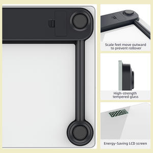 Báscula Inteligente para Bebés, Blanca, Rectangular, 200 kg, Funciona con Batería, con Modo de Sujeción del Bebé, Báscula Digital Portátil para Medir el Peso - Product Image 5