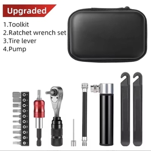 Kit d'outils de réparation de vélo portable en gros, pompe, outils multiples, multifonctionnel - Product Image 1