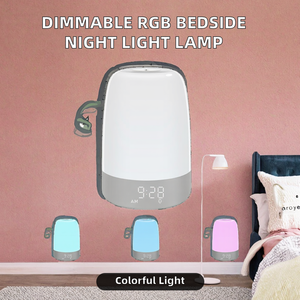 Modern Battery Operated Dimmable RGB LED Bedside Night Light for Babies and Kids Touch Control - Product Image 2