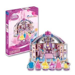 57 pièces/boîte <span class=keywords><strong>carton</strong></span> bâtiment modèle bricolage château 3D Puzzle pour la vente en gros - Product Image 6