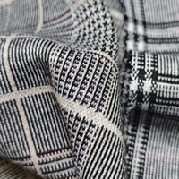 Tela Jacquard Teñida en Hilo, 280GSM, 98% Poliéster, 2% Elastano, Tejido Elástico para Prendas y Abrigos, Venta al Por Mayor, Personalizable