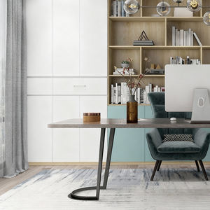 Librería Giratoria <span class=keywords><strong>de</strong></span> <span class=keywords><strong>Madera</strong></span> Moderna Personalizada BOSNiE con <span class=keywords><strong>Puertas</strong></span> Ocultas, Diseño Arqueado, Almacenamiento Ecológico <span class=keywords><strong>para</strong></span> Comedor y Sala <span class=keywords><strong>de</strong></span> Estar - Product Image 3