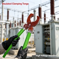 Pince crocodile isolée en fibre de verre 35 kV anti-vieillissement, à prise isolante, équipement de sous-station personnalisé OEM, directement de l'usine