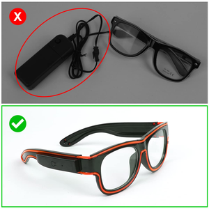 Nuevos Productos 2026, Gafas LED Multicolores Recargables por USB para Fiestas, con Logotipo Personalizado - Product Image 2