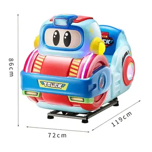 Kendaraan teknik anak-anak hiburan dalam ruangan kiddie naik anak ayunan mobil fiberglass permainan mesin