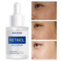 Ensemble de soins de la peau au rétinol en gros, 4 pièces, hydratant raffermissant avec des propriétés anti-âge et anti-acné, marque privée