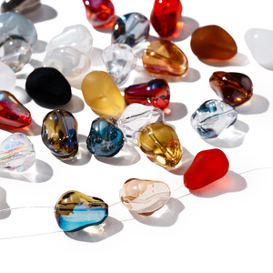 Perles de verre baroques irrégulières en cristal couleur AB, fournitures pour la fabrication de bracelets et boucles d'oreilles DIY - Product Image 2