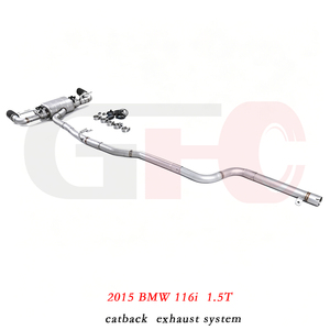 ระบบท่อไอเสียวาลว์โทรนิคสำหรับ BMW 116i 1.5T B38 ปี 2015 แบบ Catback พร้อมปลายท่อคู่ - Product Image 4