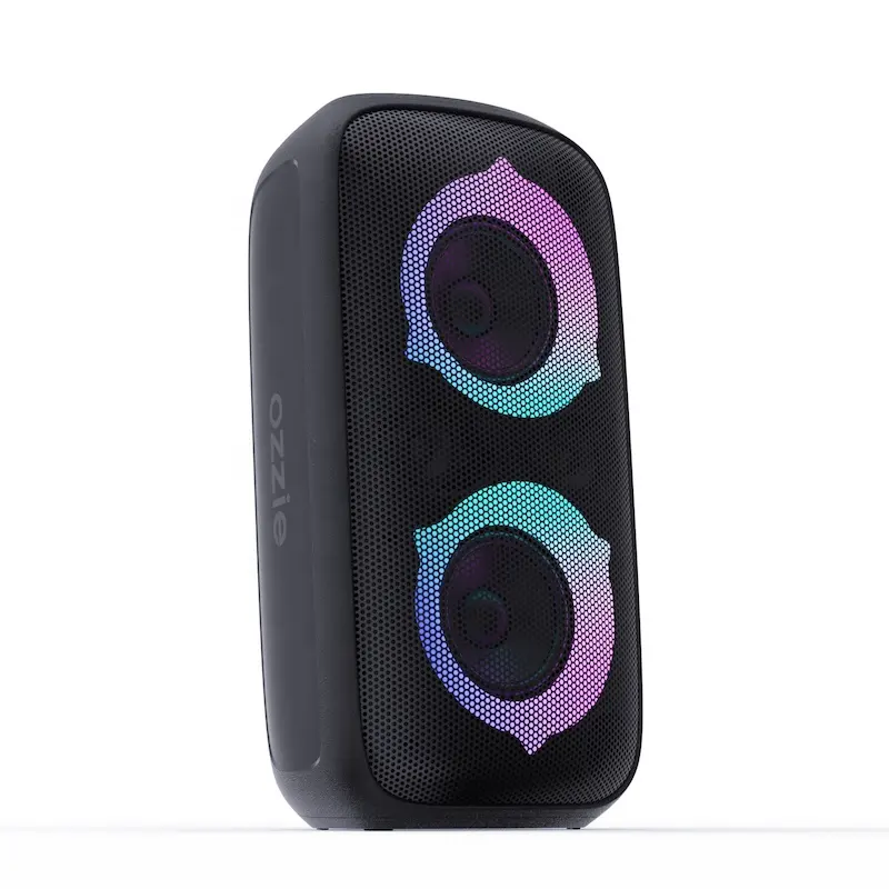 60W Charming RGB Stereo Wireless Lautsprecher Tragbare wiederauf ladbare Lautsprecher Party Box für Heim-Karaoke