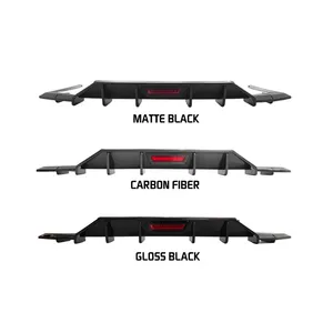 Diffuseur de pare-chocs arrière StarNav 2021 pour kit de plaque de spoiler inférieur et tuyaux d'échappement, accessoires de tuning pour protection de voiture - Product Image 4