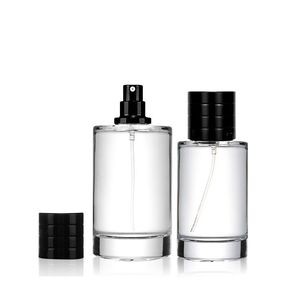 Luxurious High-end Cylindrical <b>Glass</b> Perfume <b>Bottle</b> 30ml 50ml <b>100ml</b> with Box Packing - Product Image 1