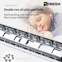 Charnière de rack et de meuble industrielle robuste 53 mm 125 kg en acier laminé à froid avec glissière de verrouillage pour cuisine, salle de bain, atelier, entrepôt