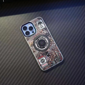 Funda de carga inalámbrica para iPhone 14 Pro 13 Max 12 11 Funda a prueba de golpes Mate IMD Retro Relief Vinyl Records Cover TPU Magnetic - Product Image 4