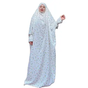 Moslim Hijab Jurk Vlinder Print Abaya Boerka Voor Vrouwen