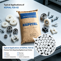 Kepital F20-02 Corée Résine POM d'ingénierie Copolymère d'acétal naturel en granulés Plastique auto-lubrifiant à haute rigidité
