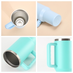 Vaso Térmico de Café de 40oz con Asa para Grabado Láser OSL-03, Taza de Viaje con Aislamiento al Vacío, Vaso para Coche sin BPA para Venta al por Mayor - Product Image 2
