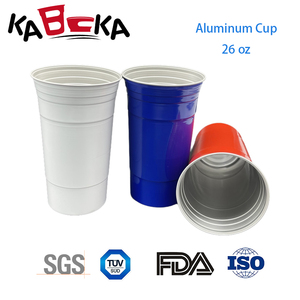 Acceptable Open Mould Customize Special Capacity Aluminum Cups 2Oz 16Oz 32Oz Disposable Drinking <b>Mugs</b> Cup - Product Image 3