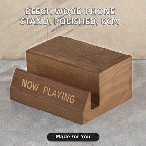Nhà Máy Bán Buôn Mini Bằng Gỗ Người Giữ Điện Thoại Di Động Máy Tính Để Bàn Đứng Tùy Chỉnh Phổ Maple Óc Chó Gỗ Điện Thoại Đứng Với Logo - Product Image 2