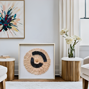 Herbe rurale matériau respectueux de l'environnement cadre mur artistique boîte d'ombre bande décorative avant <span class=keywords><strong>art</strong></span> mural en plastique - Product Image 5