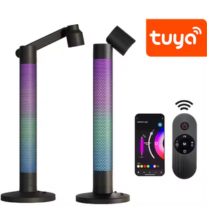 חם למכירה מודרני nordic rgb הוביל שולחן מנורת לבן גוון שחור שליטה מרחוק בסלון משחקים חדר עומד עיצוב דקורטיבי - Product Image 2