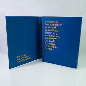 Biểu tượng tùy chỉnh tập tin A4 Kích thước thư mục tài liệu lưu trữ túi giấy trên Hội Đồng Quản trị trình bày chất kết dính với 4 nhẫn - Product Image 4