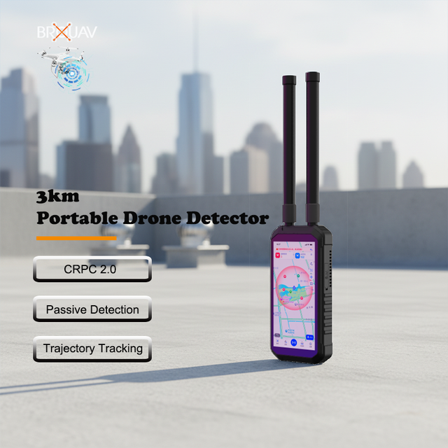 Protective Passive Detection Handheld 2.4G 5.8G WiFi Anti-Drone System with Durable 3km UAV Detection & Tracking