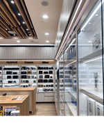 Étagères de présentation pour ordinateurs portables, design en bois de qualité supérieure pour boutique de jeux informatiques, étagères de présentation pour ordinateurs portables