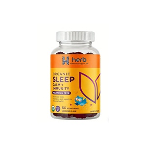 Gummies de sommeil bio véganes à marque privée OEM/ODM pour enfants, sans sucre, pour un sommeil profond et réparateur, avec mélatonine - Product Image 1