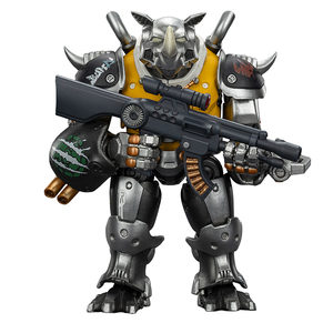 Figura de Acción JOYTOY TMNT-Mighty <span class=keywords><strong>Rocksteady</strong></span> a Escala 1/18, Modelo Articulado Coleccionable, Miniatura con Base de Exhibición - Product Image 1