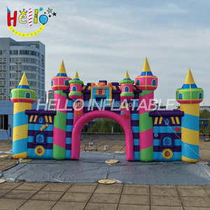 Arco Inflable Colorido con Diseño de Dulces, Puerta de Entrada Gigante para <span class=keywords><strong>Casa</strong></span> de Brinco, Decoración Frontal para Fiestas Infantiles y Parques Infantiles - Product Image 1