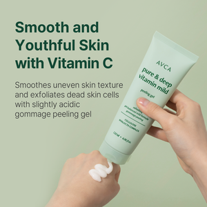 Gel exfoliant doux à la vitamine AVCA, nettoyant en profondeur, éliminateur de peaux mortes, soin éclaircissant pour les peaux sensibles, 120 ml - Product Image 3