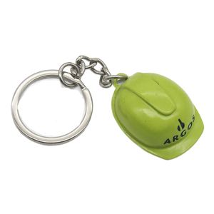 3D Cap Keychain Custom Design Logo Metal Hat Helmet <b>Key</b> <b>Chain</b> With Painting - Product Image 1