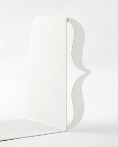 Supports de livres en métal minimalistes en forme de U, noir + blanc, pour la décoration de bureau, étagère, livres, CD, DVD - Product Image 4