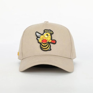 Casquettes de sport en coton imperméables à 6 panneaux, avec logo en patch de caoutchouc personnalisé (motifs animaux et fruits), design de mode de haute qualité, vente en gros - Product Image 2