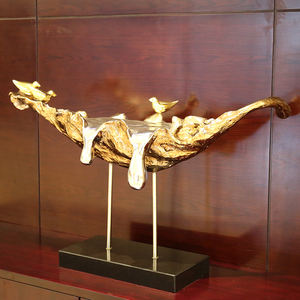 K084 Décorations abstraites modernes en acier inoxydable, ornements de moineaux de <span class=keywords><strong>luxe</strong></span> pour la maison, le bureau, l'hôtel, artisanat en métal - Product Image 5