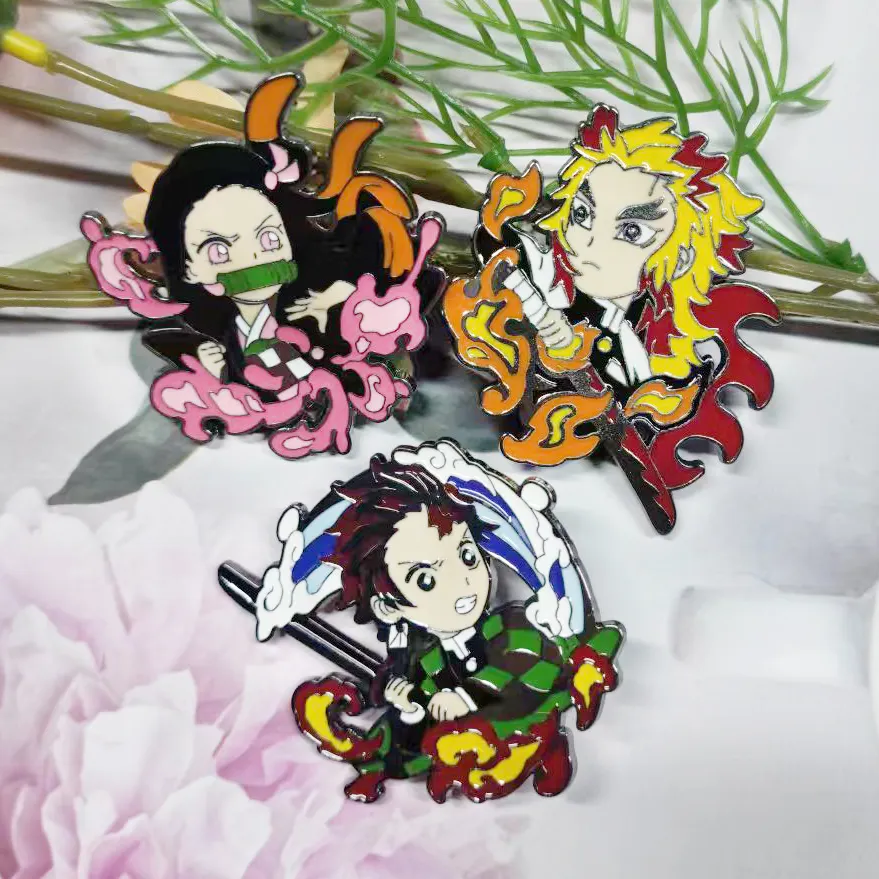 Bulk Voorraad Japanse Anime Hobby Harde Emaille Pin Innerlijke Cut Harde Emaille Pin Accessoires