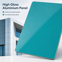 Panneau composite en aluminium brillant de 3 mm et 4 mm, plaque ACP, panneau ACM, signalétique, façade, revêtement mural extérieur