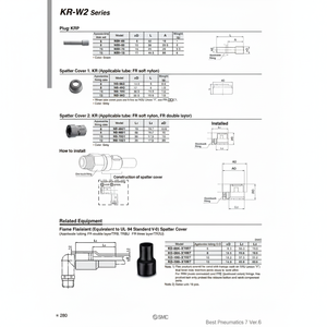 Raccords instantanés SMC Pneumatics KR-10C catégorie de produit Pièces pneumatiques - Product Image 1