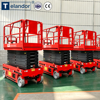 Plateforme à ciseaux zéro émission avec commande de levage proportionnelle et soupape de descente d'urgence, 6m 320kg, pour la décoration des centres commerciaux