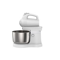 Batteur à gâteau électrique oscillant avec 5 vitesses, 300W, bol de mélange de 3L, crochet pétrisseur et batteur plat pour boulangerie et usage domestique