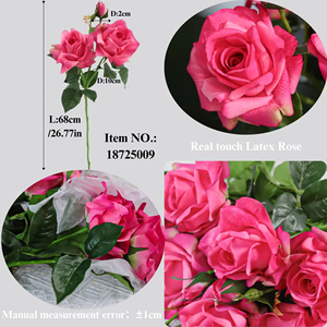 Factory Direct Sale <b>Artificial</b> Roses Silk <b>Flowers</b> Roses <b>Artificial</b> <b>Flowers</b> Mini <b>Artificial</b> Roses for Decoration - Product Image 4