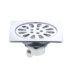 Desagüe de Piso de Acero Inoxidable de 10 Pulgadas Cuadradas, Anticorrosión, Antiolores, para Ducha o Balcón - Product Image 1
