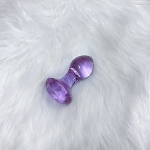 Анальная пробка с фиолетовыми кристаллами - Product Image 2