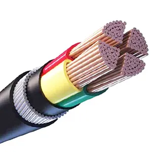 Cable eléctrico subterráneo trifásico 150mm2 300mm2 YJV XLPE Cable de alimentación de cobre Precio Cable de armadura de alambre de acero